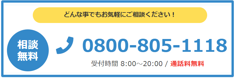 お問い合わせの「電話番号」と「営業時間」